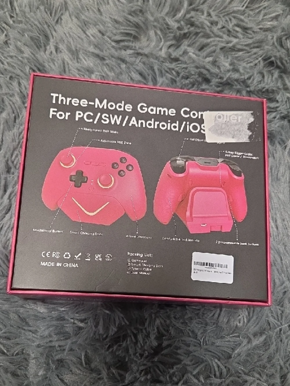 Pink Wireless Gaming Controller For PC - SW - ANDROID - IOS